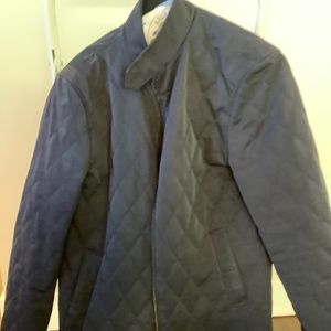 Navy Quilted Jacket Ted Baker